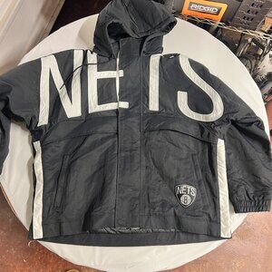 Large Nike Women W Nrg‎ Ir Jkt Brooklyn Nets Jackets (black)